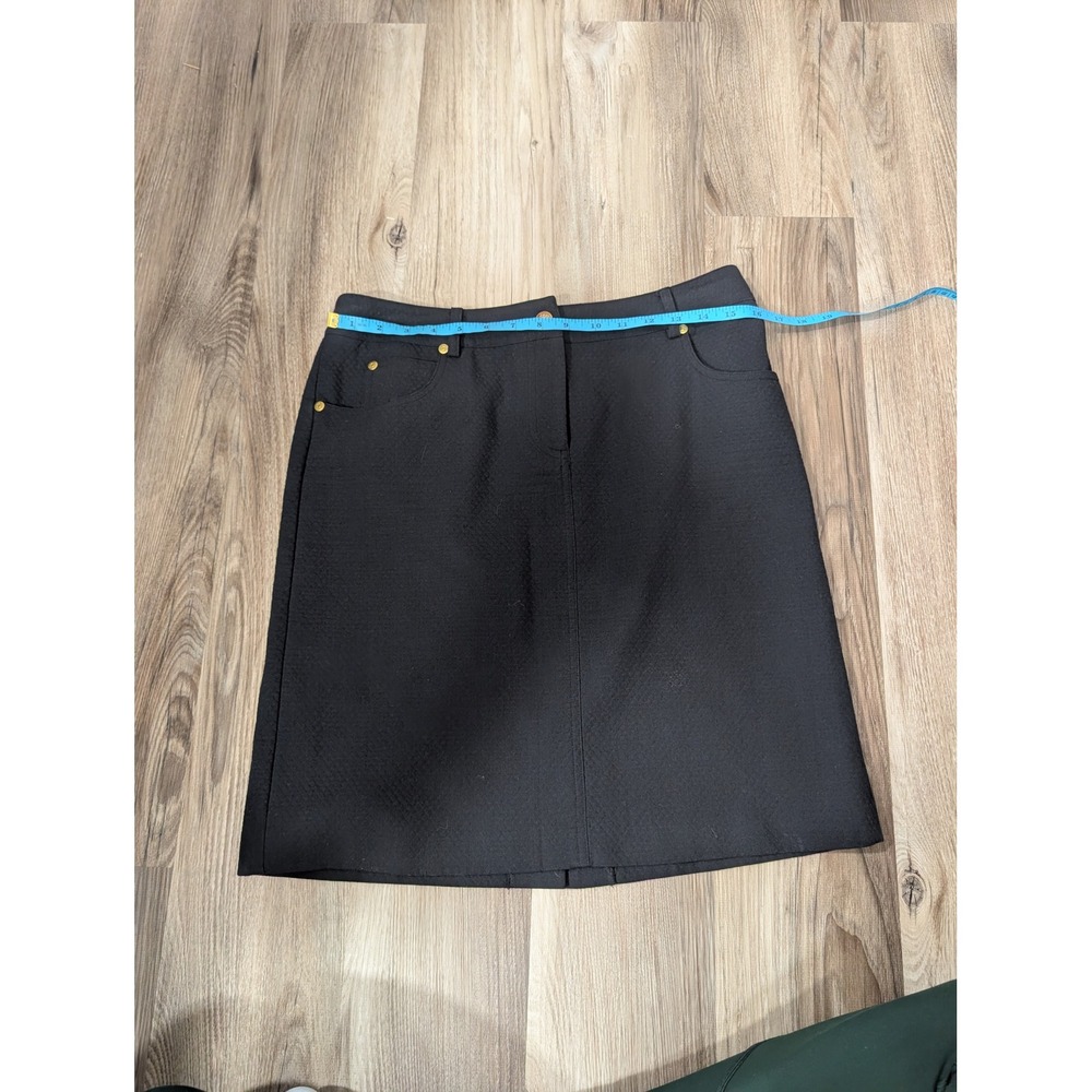 J. McLuaghlin, Size 8, Black A-Line‎ Quilted Mini Skirt, Business Casual
